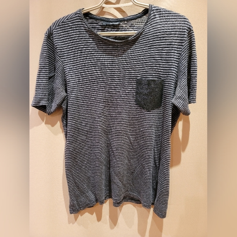 Kooples leather pocket tee